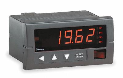 SIMPSON ELECTRIC Digital Panel Meter: 1,999 Display Span - Max, 120 V AC - DC Current Digital Panel Meters