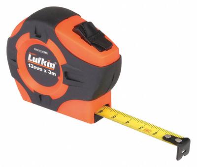 CRESCENT LUFKIN Tape Measure: Nonmagnetic Single Hook Tip, 3 m - Metric Tape Measures