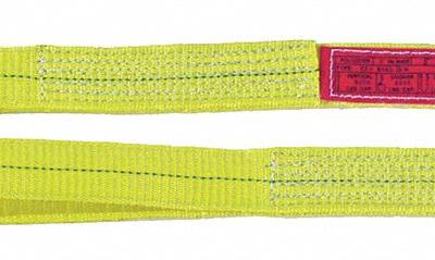 LIFT-ALL Web Sling: Type 3, Polyester, 9 ft Sling Lg, 16 in Eye Lg, 2 Plies - Standard Polyester Flat-Eye Web Slings