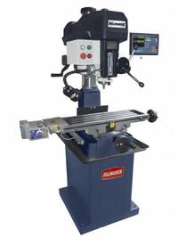 PALMGREN Mill Drill: Belt Drive, 1 1/2 hp, 120/240V, Digital Readout/Task Light/X-Axis Powerfeed (MPN 2LKR1). Key specifications — attr1088426: R8; attr1088377: PALMGREN; attr1096869: Round.
