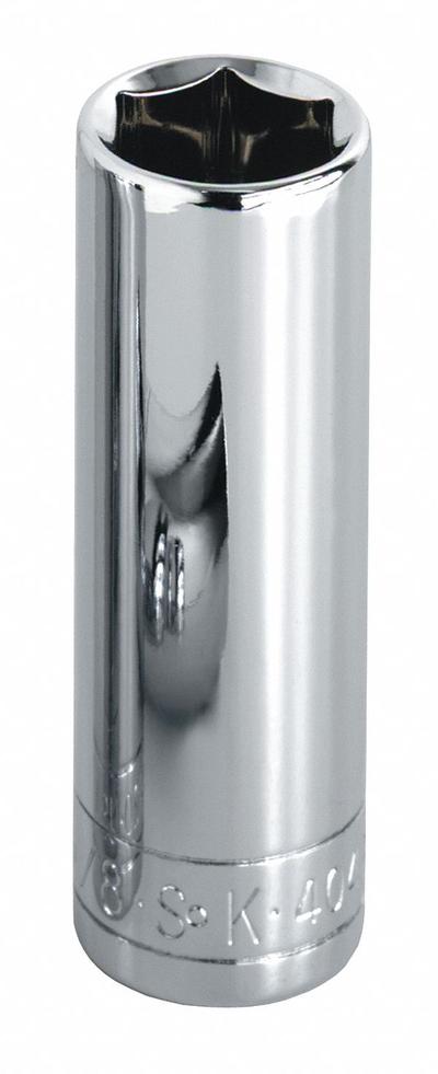 SK PROFESSIONAL TOOLS Socket: SAE, 1/4 in Drive Size, 5/32 in Socket Size, 6-Point, Deep - 1/4" Drive Hand Sockets