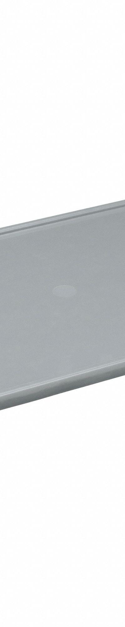 MOLDED FIBERGLASS Lid: 24 in x 12 in, Gray, Fiberglass - Lids for Extreme-Temperature Stacking Totes