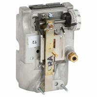 JOHNSON CONTROLS Pneumatic Thermostat: 55° to 85°F, 2 Pipes, High Volume Pipes/Air Flow Output (MPN T-4002-204). Key specifications — Temperature Control Range: 55° to 85°F; Number of Pipes/Air Flow Output: 2 Pipes, High Volume; Thermostat Action: Reverse; Mounting Direction/Includes Cover: Vertical, No; Brand: JOHNSON CONTROLS.