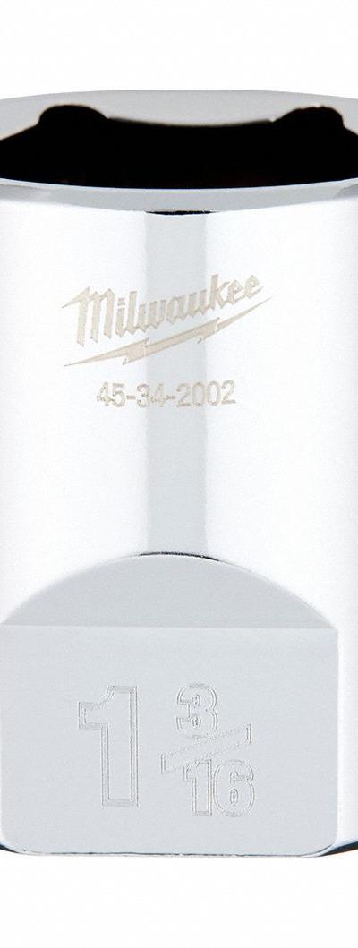 MILWAUKEE Socket Extension: SAE - Anti-Roll Hand Sockets