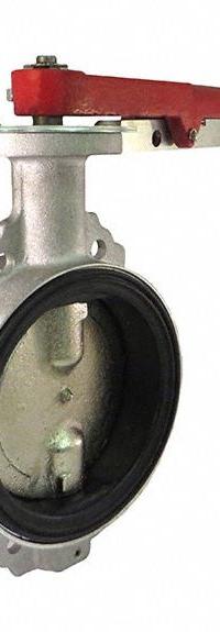 MILWAUKEE VALVE Butterfly Valve: 2 in Pipe Size, Wafer, Aluminum, 30 psi Max. Pressure (CWP), Hydrin (MPN P2855H 2"). Key specifications — Handle Type: Lever; Brand: MILWAUKEE VALVE.
