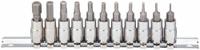 WESTWARD Socket Bit Set: 1 - 25 Pieces, 1/4 in Drive Size, 11 Pieces, 1 37/64 in Overall Lg, SAE (MPN 54TL79). Key specifications — attr1216280: Fixed Insert; attr1216283: WESTWARD; attr1225718: 1/16 in to 5/16 in; attr1227491: 1/4 in.