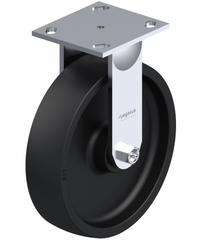 APPROVED VENDOR Plate Caster: Rigid, No Brake, Nylon, 8 in Wheel Dia, 2 in Wheel Wd, Slot, Rectangle (MPN P21R-NG080R-14). Key specifications — Wheel Bearing Type: Roller; Brand: APPROVED VENDOR; Caster Type: Rigid.