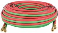 Twin Line Welding Hose: 1/4 in Hose Inside Dia., Green/Red, UNF x UNF, 100 ft Hose Lg, UNF x UNF (MPN 20027455). Key specifications — Hose Color: Red; Fitting Type: UNF x UNF; Brand: CONTINENTAL.