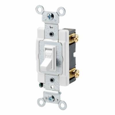 LEVITON Toggle Framed Single-Pole, 15 Amp: Toggle Switch, Single Pole, Maintained - Toggle Wall Switches
