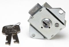 LOCK CORP OF AMERICA Deadbolt Lock: Silver, 5/8 in Mounting Hole Dia., 3/8 in Latch Bolt Projection (MPN A-1 B5C Model 5001). Key specifications — attr1314075: Yes; attr1314084: LOCK CORP OF AMERICA.