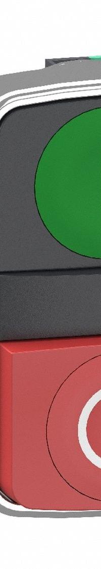 SCHNEIDER ELECTRIC Multihead Operator: 2 Buttons, 22 mm, 1NO/1NC, Metallic (MPN XB4BL734155). Key specifications — AC Contact Rating: 6 A @ 120 V; Action: Momentary/Momentary; DC Contact Rating: 0.55 A @ 125 V; Legend: I/O; Operator Illumination: Non-Illuminated; Product Type: Multihead Operators; Series: XB4; Manufacturer Part Number: XB4BL734155.
