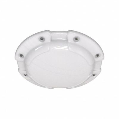 IRONCLAD Surface Mount Fixture: 3,500 lm, 4000K, 34 W, 120/277V AC, Polycarbonate - Round Vandal-Resistant LED Lights
