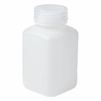APPROVED VENDOR Reagent Bottle: 250 mL, 8 fl oz, HDPE, Colorless, 42 mm Screw Closure Size, Square (MPN 33602). Key specifications — Body Color: Colorless; Brand: APPROVED VENDOR; Closure Included: Yes; Graduated: No; Closure Attached: Attached.