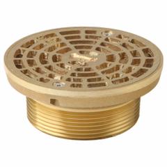SMITH LIGHT COMMERCIAL Grate: A, Round, 4 3/4 in Overall Dia, 2 in Overall Ht, Cast Iron, Bronze (MPN 201-T03). Key specifications — Finish: Bronze; Brand: SMITH LIGHT COMMERCIAL; Color Family: Bronze.