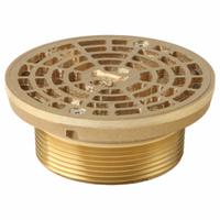 SMITH LIGHT COMMERCIAL Grate: A, Round, 4 3/4 in Overall Dia, 2 in Overall Ht, Cast Iron, Bronze (MPN 201-T03). Key specifications — Finish: Bronze; Brand: SMITH LIGHT COMMERCIAL; Color Family: Bronze.