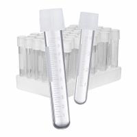 APPROVED VENDOR Culture Tube: Culture Tube, Polystyrene, 5 mL Capacity - mL, Round, Colorless, HDPE (MPN T8742). Key specifications — Brand: APPROVED VENDOR; Graduated: Yes; Closure Color: Colorless; Includes: Attached 2-Position Screw Cap; Includes Closure: Yes; Body Color: Colorless; Bottom Shape: Round; Body Material: Polystyrene.