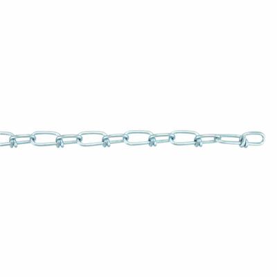 Dayton Double Loop Chain: Steel, 70 lb Working Load Limit, Double Loop, 1 in Link Inside Lg - Light-Duty Jack Utility Chains
