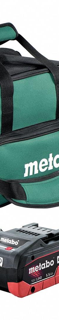 METABO Battery and Charger Kit: CORE18V®, 5.5 Ah, 2 Batteries Included, Charger Included, Tabbed (MPN US625342002). Key specifications — attr1278107: Not Oil-Resistant.