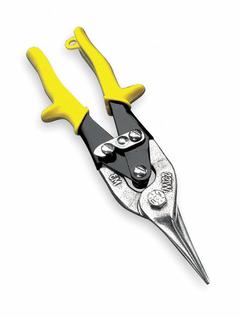 CRESCENT WISS Aviation Snip: Straight, 9 1/4 in Overall Lg, 1 1/2 in Cutting Lg, Steel, Plastic (MPN M3R). Key specifications — attr308531: Plastic; attr308530: Steel; attr308532: Steel; attr308533: Yes; attr308535: Metal; attr308541: 18 ga (Low Carbon and Rolled Steel); attr308546: Straight; attr324897: CRESCENT WISS.