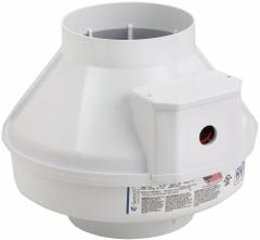 In-Line Duct Fan: 375 cfm Max., 6 in Duct, 141 W, 120V AC, 1 Ph, IP44, Plastic (MPN 95914). Key specifications — Brand: FANTECH; Speed Controllable: Yes; High-Efficiency Motor: No; Nameplate Voltage: 120V AC; Number of Speeds: 1; Airflow @ 0.000 in SP - Range: 250 to 499 cfm; High-Efficiency Motor_Broad: Standard-Efficiency Motor.