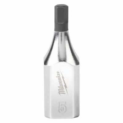 MILWAUKEE Socket: 3/8 in Drive Size, Hex Tip, 5 mm Tip Size, 1 3/4 in Overall Lg - Hex Bit Sockets