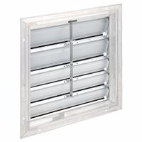 21"H-W 5.75"L Aluminum Backdraft Damper: For 18 in Fan, Single Panel, 21 in H, 21 in W, 2 1/2 in D (MPN 4C558). Key specifications — Airflow Direction: Horizontal; Blade Type: Flat Blade; Brand: DAYTON; Maximum Air Velocity: 2500 fpm; Mounting Position: Vertical.