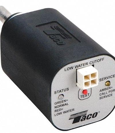 TACO Low Water Cutoff: Residential Boilers, 24V AC, SPDT, Auto Reset - Low-Water Cut-Off Controls