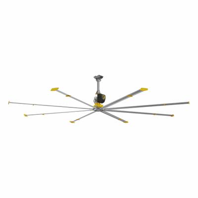 BIG ASS FANS Ceiling Fan: 270,177 cfm Airflow, 24 ft Blade Dia, Variable Speeds - Industrial HVLS Ceiling Fans