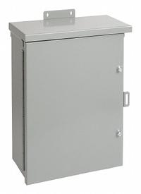 HOFFMAN Enclosure: Steel, 36 in x 36 in x 12 in, 3R, Solid Cover, Hinged, Galvanized (MPN A36R3612HCR). Key specifications — Brand: HOFFMAN; Closure Method: Screws; Knockouts: Not Included.