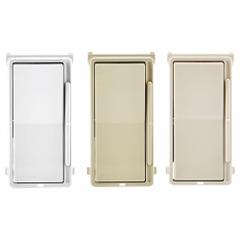 LEVITON Lighting Dimmer: Fluorescent/LED, 1-Pole, 3-Way, 120V AC, 300W (CFL, LED), 600VA (EVL) (MPN DSE06-10Z). Key specifications — Brand: LEVITON; Lighting Technology: Fluorescent; Load Rating @ 120V AC: 300W (CFL, LED), 600VA (EVL); Neutral Required: Yes; Operating Voltage: 120V AC; Series: Decora Slide.