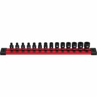 MILWAUKEE Impact Socket Set: 1/4 in Drive Size, Small Set (0-50 pieces) Set Size, 14 Pieces, 0 (MPN 49-66-7002). Key specifications — attr1204251: MILWAUKEE; attr1215453: 1/4 in; attr1215454: 4 mm to 15 mm; attr1224229: Friction.