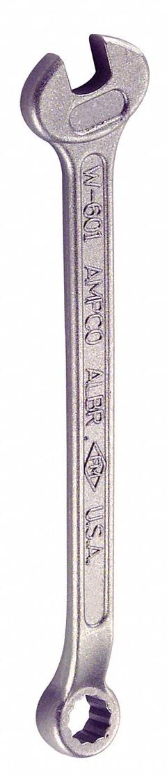 AMPCO Combination Wrench: Aluminum Bronze Nickel, Natural, 10 mm Head Size, 6 1/4 in Overall Lg (MPN 1304). Key specifications — attr309539: 10 mm; attr309567: No; attr324930: AMPCO.