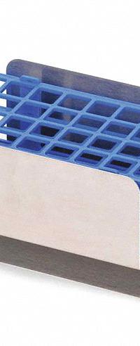 Tube Rack: Stainless Steel, (40) Tubes (MPN 30400107). Key specifications — Material: Stainless Steel; Product Type: Test Tube Rack; Total Holding Capacity: (40) Tubes; Brand: OHAUS.