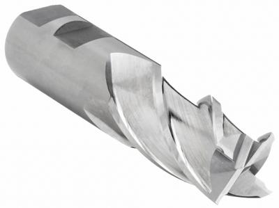 CLEVELAND Square End Mill: High Speed Steel, 4 Flute, 23/32" Mill Dia, 1-5/8" LOC - General Purpose High-Speed Steel Square End Mills