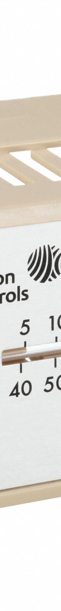 Thermostat Cover: For Johnson Controls T-4000, Cover with Thermometer Window and Logo, T-4000-2140. Key specifications — Accessory Type: Thermostat Cover; Compatible Brand and Series: Johnson Controls T-4000; Includes: Cover with Thermometer Window and Logo; Mounting Direction: Horizontal; Color: Beige; Color/Material: Beige, Plastic; Material: Plastic; Manufacturer Part Number: T-4000-2140.