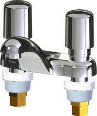 CHICAGO FAUCETS Lavatory Faucet: 802, Cast Brass, Polished Chrome Finish, 2.2 gpm Flow Rate, Aerated (MPN 802-V765ABCP). Key specifications — Brand: CHICAGO FAUCETS; Series: 802; Includes: (2) 1/2 in Coupling Nuts.