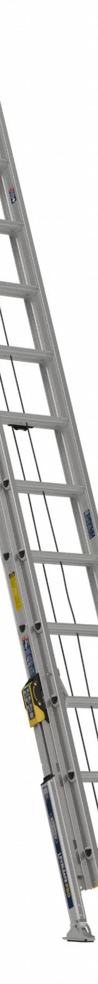 WERNER Extension Ladder: 24 ft Ladder Size, Aluminum, 250 lb Load Capacity, 55 lb Wt, 2 Sections (MPN D1324-2L). Key specifications — Color: Silver; Brand: WERNER; Included Features: Bubble Level.