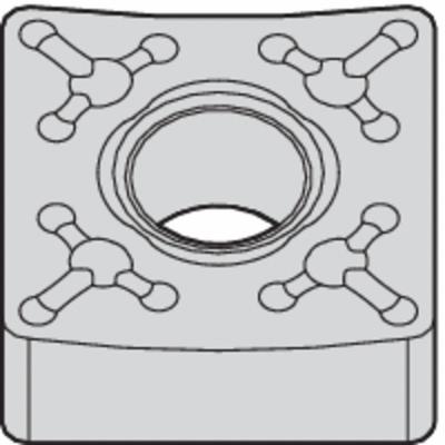 WIDIA Square Turning Insert: SNMM43265 - Square (S) Indexable Turning Inserts