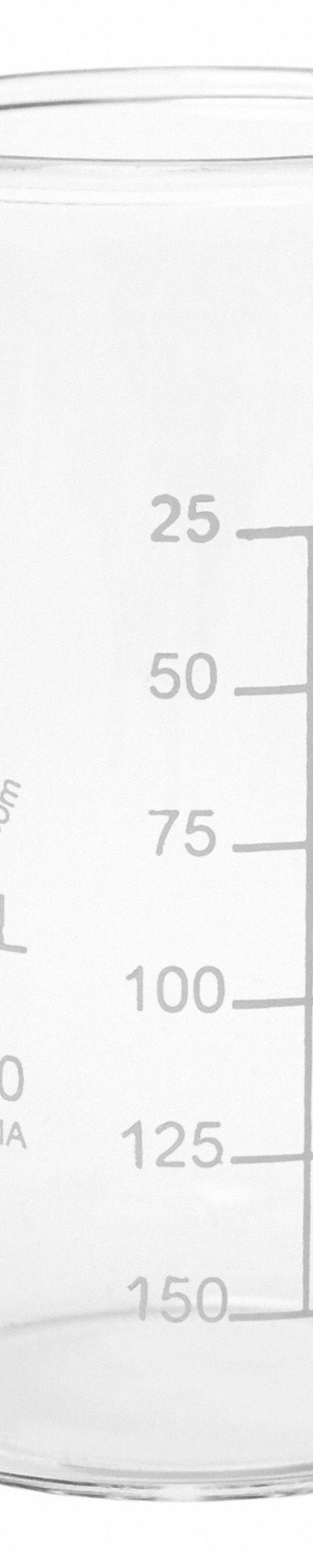APPROVED VENDOR Beaker: 200 mL, 6.76 fl oz, A, Tall Form, Type I, Colorless - Tall Form Glass Beakers