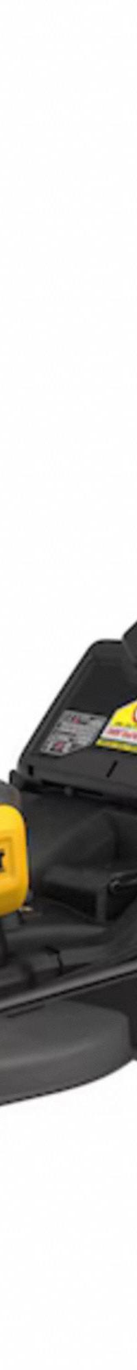 DEWALT Battery-Powered Lawn Mower Kit: Self-Propelled, 21 in Cutting Wd, Variable Speed Settings (MPN DCMWSP700Y2). Key specifications — Run Time: 85 min; Cutting Height Adjustment: Single-Point; Battery Platform: FLEXVOLT®; Deck Material: Steel; Brand: DEWALT; Speed Settings: Variable; Filter - Kit Contents: Battery Included; Power Source: Battery-Powered.