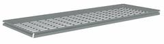 TENNSCO Shelf: 72 in x 30 in, 600 lb Load Capacity, Steel, 5 ga Decking, Gray, Shelf (MPN ZBES-7230W). Key specifications — Decking Material: Steel; Includes: (4) Beams; Decking Finish: Zinc Plated; Shelf Configuration: Single Straight; Color: Gray; Frame Material: Steel; Brand: TENNSCO; Frame Finish: Zinc Plated.
