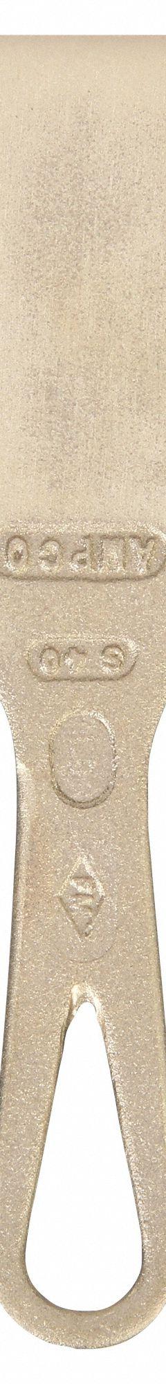 AMPCO Scraper: Bld. Mat. Aluminum Bronze, Hdl. Mat. Aluminum Bronze, Stiff, Straight Bld. Shape (MPN S-40). Key specifications — attr1004902: AMPCO; attr1012057: Full; attr1014703: Nonsparking Metal; attr1017570: Standard End; attr1029655: Straight; attr1034073: Bevel/ Offset.