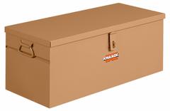 KNAACK Jobsite Box: 28 in W x 12 in D x 12 in H, 2.3 cu ft, Padlock, Tan. Key specifications — attr1116233: Tan; attr1116253: KNAACK; attr1222022: Padlock - Lock not included.