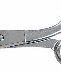 KLEIN TOOLS Shop Shears: Ambidextrous, 8 in Overall Lg, Serrated, Steel, Pointed, Silver (MPN 22001). Key specifications — attr308500: Steel; attr308502: Silver; attr308505: Ambidextrous; attr308522: Kevlar; attr324896: KLEIN TOOLS.