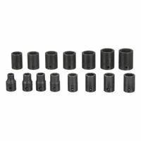 ABILITY ONE Impact Socket Set: 1/2 in Drive Size, Small Set (0-50 pieces) Set Size, 15 Pieces (MPN 5130-01-650-3993). Key specifications — attr1204251: ABILITY ONE; attr1215453: 1/2 in; attr1215454: 10 mm - 24 mm; attr1224229: Friction.