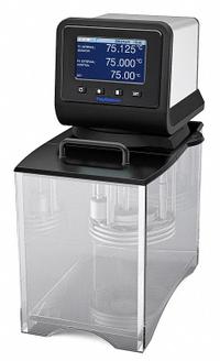 POLYSCIENCE Circulator: 8 L Capacity, 85°C Max Temp, Polycarbonate, +/-0.005°C, Touch-Screen, Heated (MPN AP08P100-L11B). Key specifications — Display Type: Touch-Screen; Heated or Refrigerated: Heated; Brand: POLYSCIENCE; Interior Material: Polycarbonate; Programmable: Yes; Temperature Accuracy Tolerance: +/-0.005°C; Voltage: 120V AC.