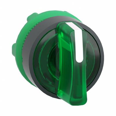 SCHNEIDER Short-Handled Selector Switch: 22 mm Panel Mount Size, 3 Positions - Illuminated Selector-Switch Operators