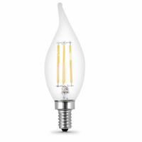 FEIT ELECTRIC Compact LED Bulb: Candelabra Screw (E12), LED, (BA) Bullet Angled, BA10, 3.3 W Watt (MPN BPCFC40930CAFIL/4). Key specifications — Bulb Shape: BA10; Voltage: 120V AC; Bulb Finish: Clear; Color Temperature: 3000K; Brand: FEIT ELECTRIC.