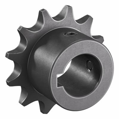 TRITAN Roller Chain Sprocket: 08B, For 1/2 in Chain Pitch, 20 mm Bore Dia, 12 Teeth - Size 08B Fixed-Bore Roller Chain Sprockets