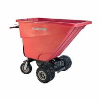 MAGLINER Powered Dump Bin Cart: Powered, 6 cu ft Cubic Foot Capacity, 250 lb Load Capacity, Red (MPN MHCSDB). Key specifications — Color: Red; Brand: MAGLINER; Caster/Wheel Configuration: (2) Axle-Mounted; Battery Chemistry: Sealed Lead Acid; Battery Type: Absorbent Glass Mat (AGM).